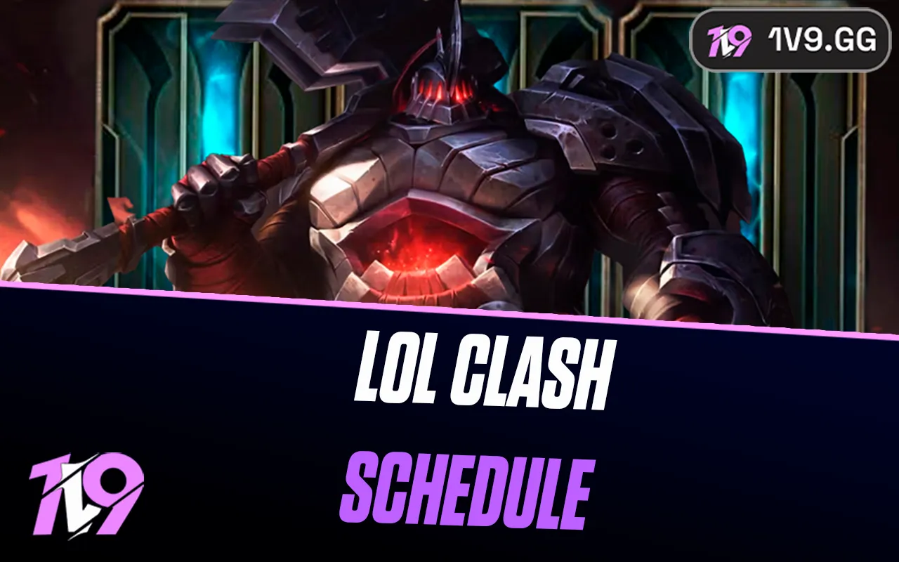 League of Legends Clash Schedule For 2026